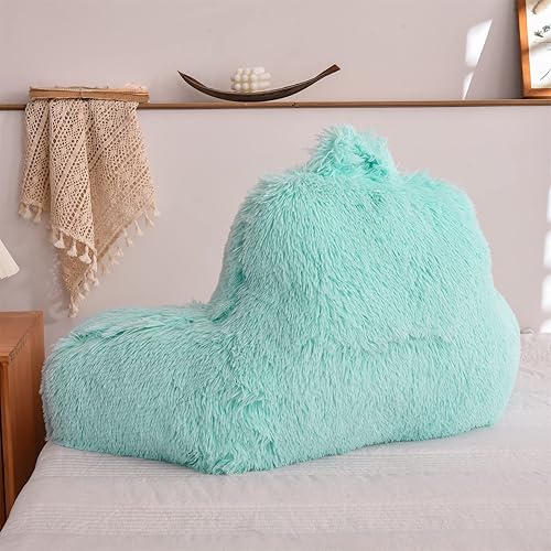 Miniatura 6 de A Nice Night Almohada de lectura de piel sintética, cuña grande para adultos y niños, respaldo con brazos y soporte de espalda para sentarse en la