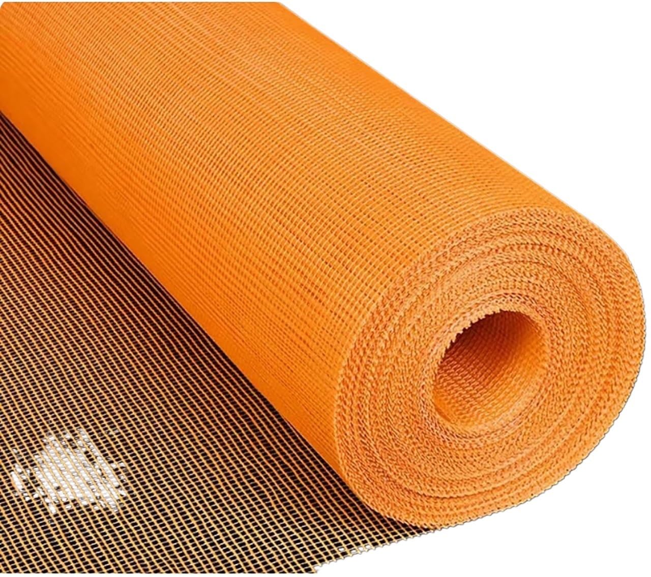 Rotolo di rete in fibra di vetro, La vetroresina rende la maglia Maglia della for costruzione parete Arancione 3,28 piedi x 164-656(164x3.28ft)