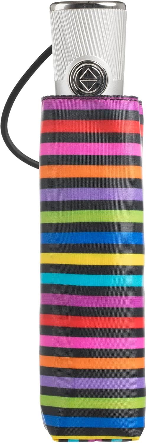 totes Womens and Mens Auto Open Close Compact Waterproof Lightweight Umbrella