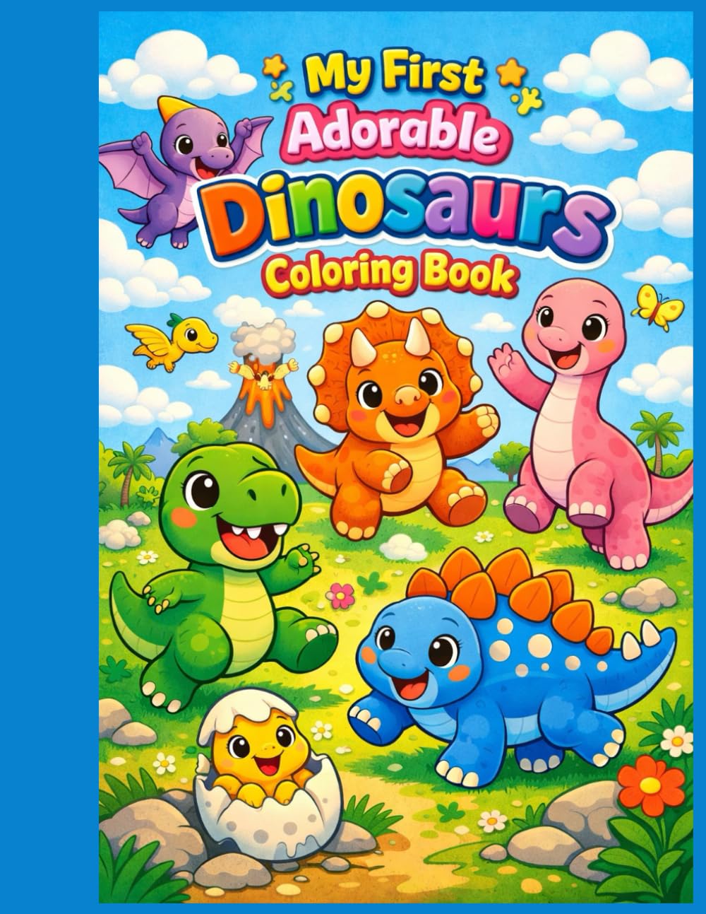 My First Adorable Dinosaurs Coloring Book: My First Adorable Dinosaurs Coloring Book