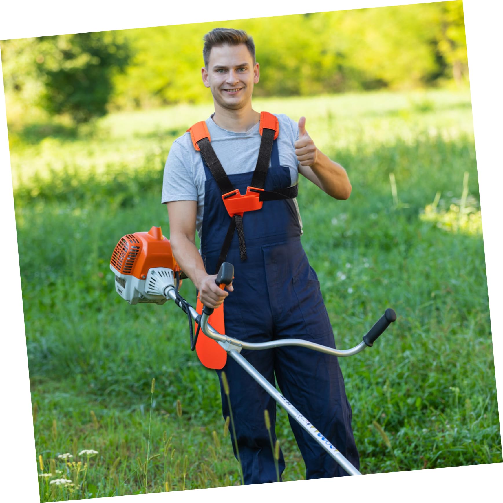 Gatuida Arnés De Hombro para Recortadora De Césped y Soporte Ergonómico para Desbrozadoras y Cortacéspedes para Jardinería y Reducción De