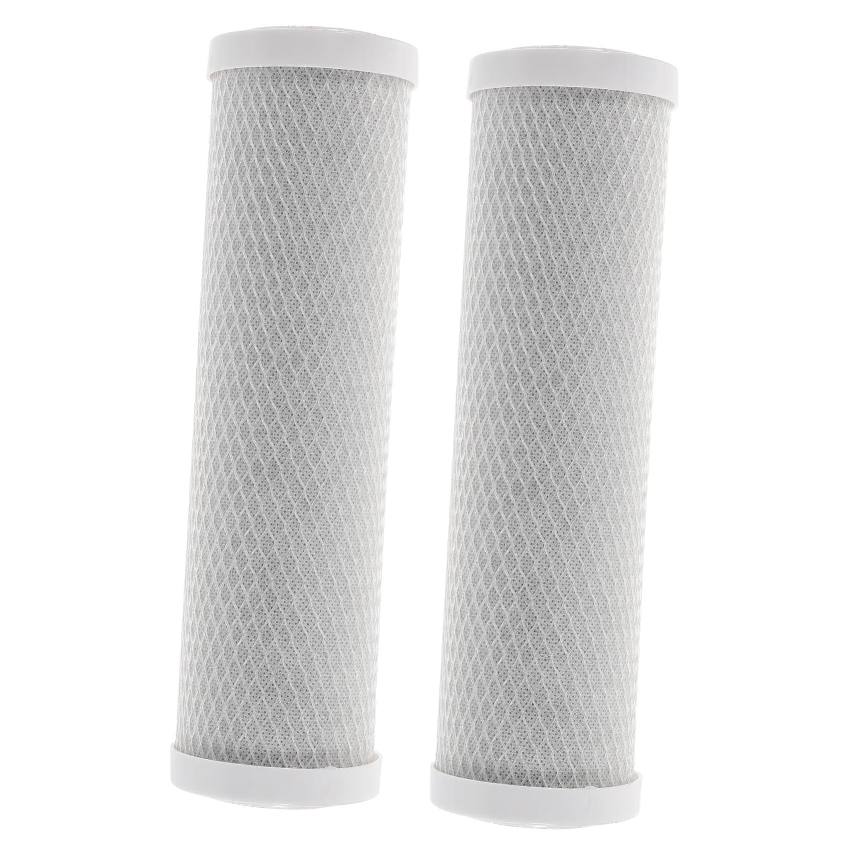 DOITOOL Cartuccia di Ricambio per Depuratore Acqua Domestico 2 Pezzi Carbone Attivo e Cotone Pp per Garantire Acqua Potabile Pulita e Prolungare la Vita del Sistema
