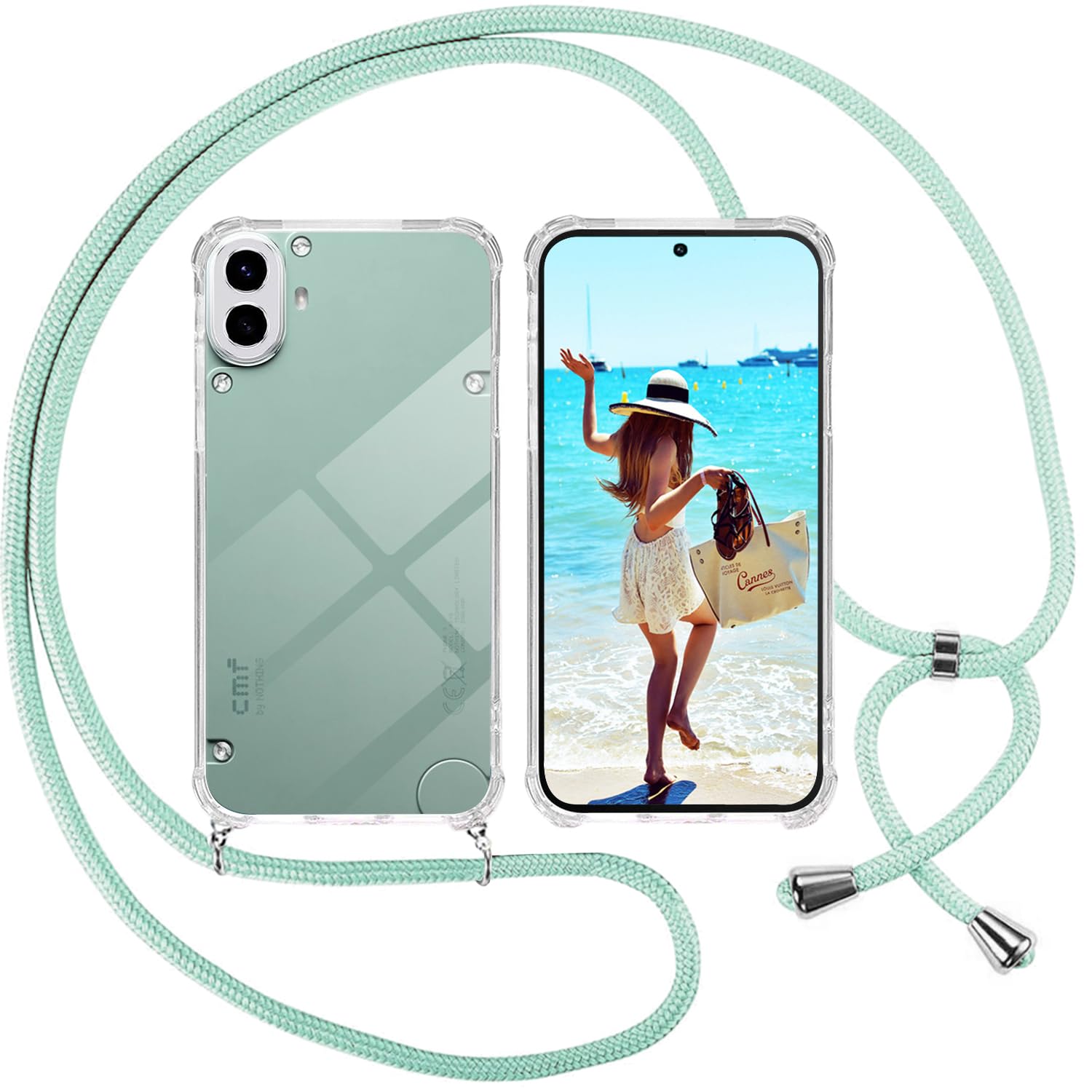 ISOI Cover Con Cordino Per Motorola Edge 30, Custodia