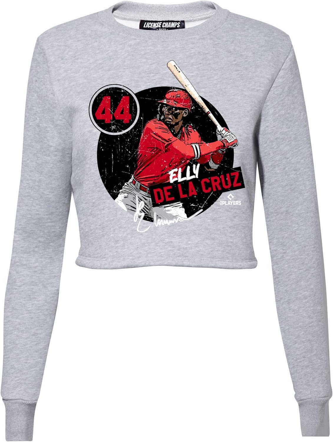 Crop Fleece Crewneck | Official MLB Players Licensed Baseball Team Apparel | Sweatshirt for Fans