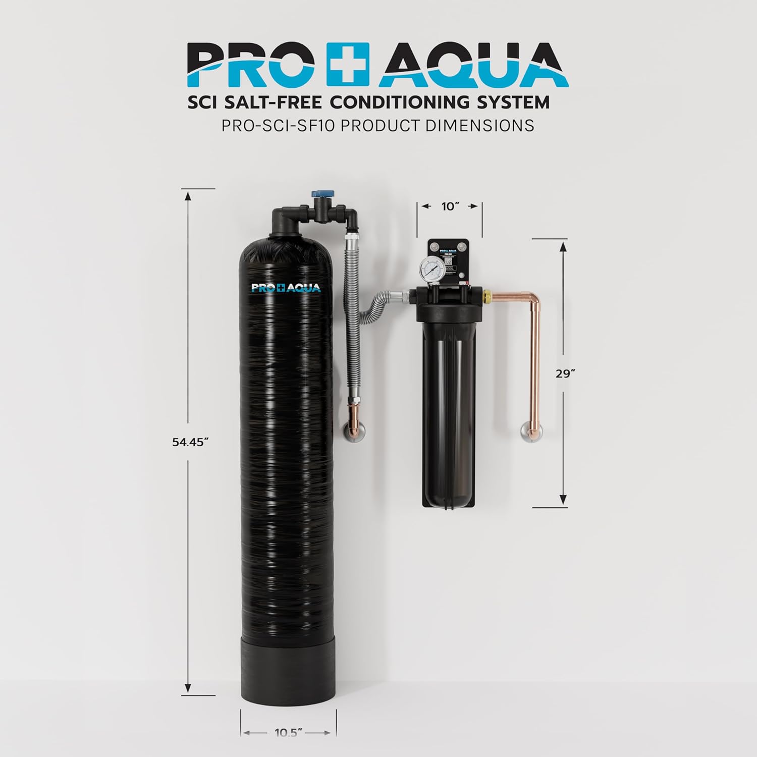 PRO+AQUA Whole House 10 GPM Salt-Free Water Softener Bhutan
