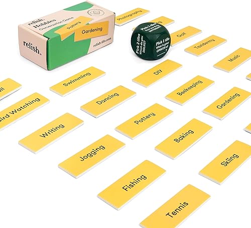 Relish - Juego de cartas de conversación Dementia Game, Link & Think Hobbies - Actividades y productos para el Alzheimer, juegos y juguetes para