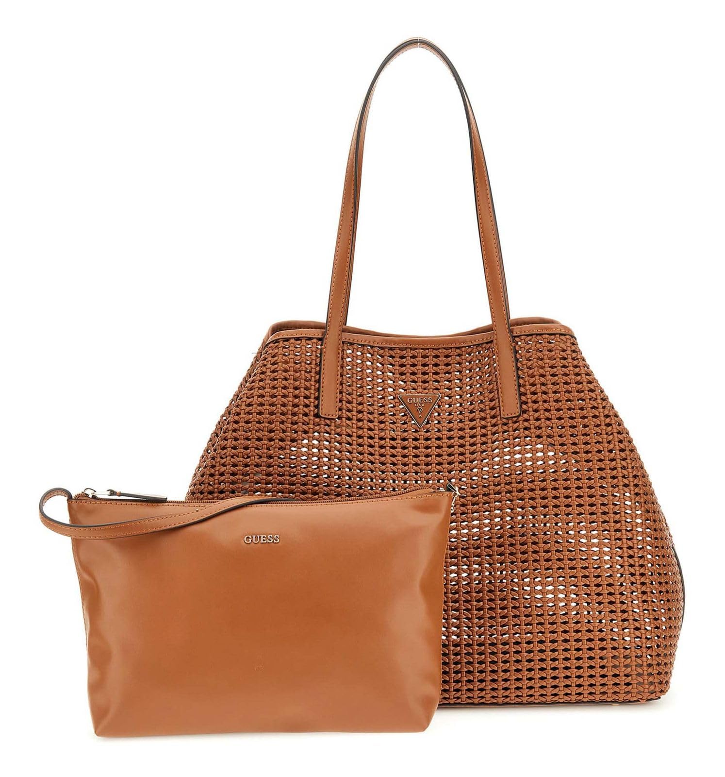 GUESS bolso shopper Brigitta 2 in 1 Tote Cognac marrón