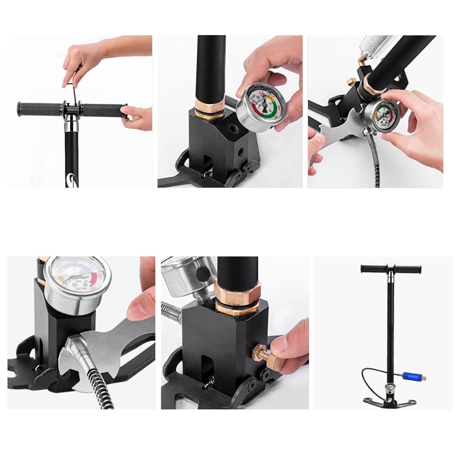 Buy AlfaView PCP Hand Pump 4 Stage High Pressure Hand Pump 6000psi High