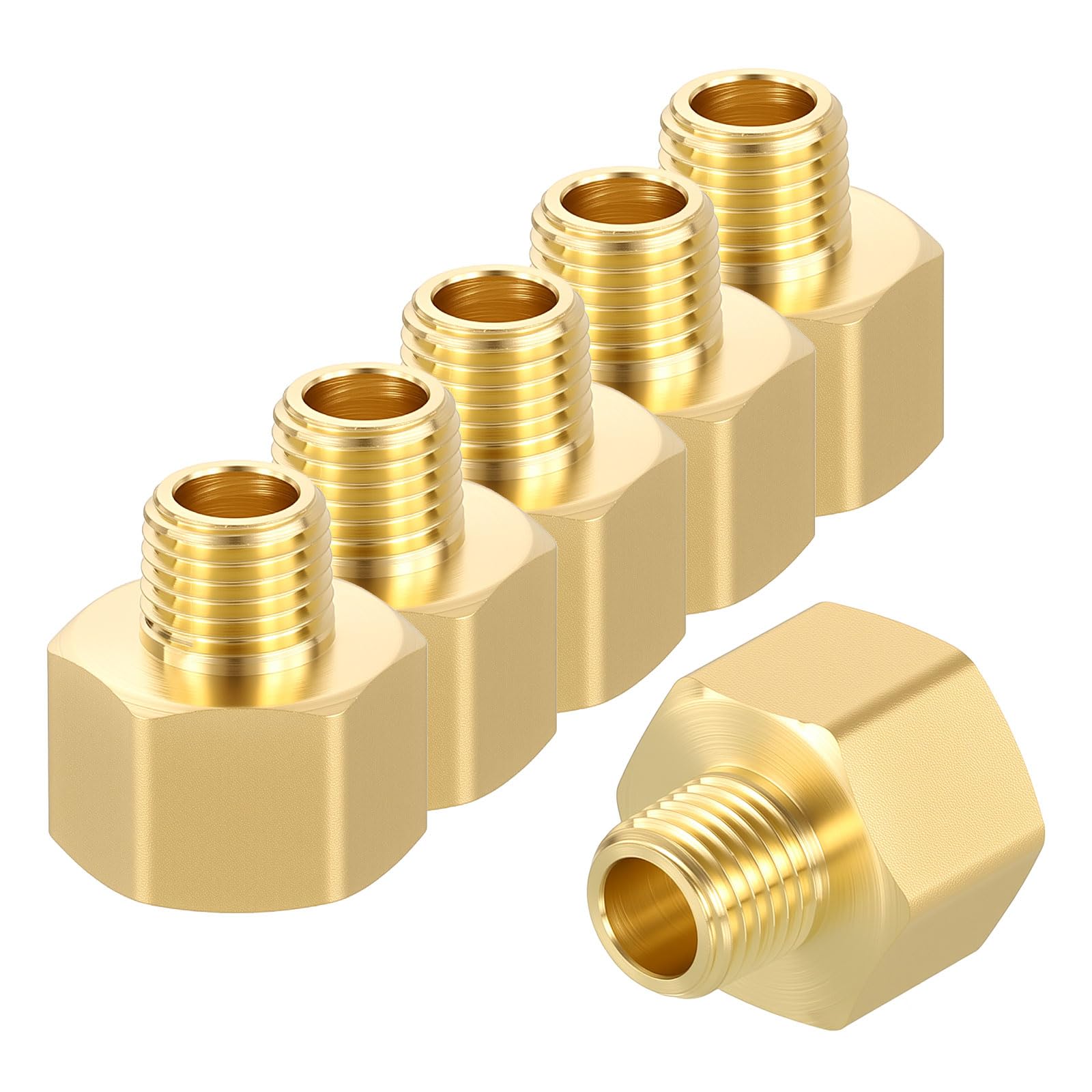 Adaptateur 1/2 femelle x 1/4 mâle NPT en lot de 6 pièces pour raccord de tuyau industriel