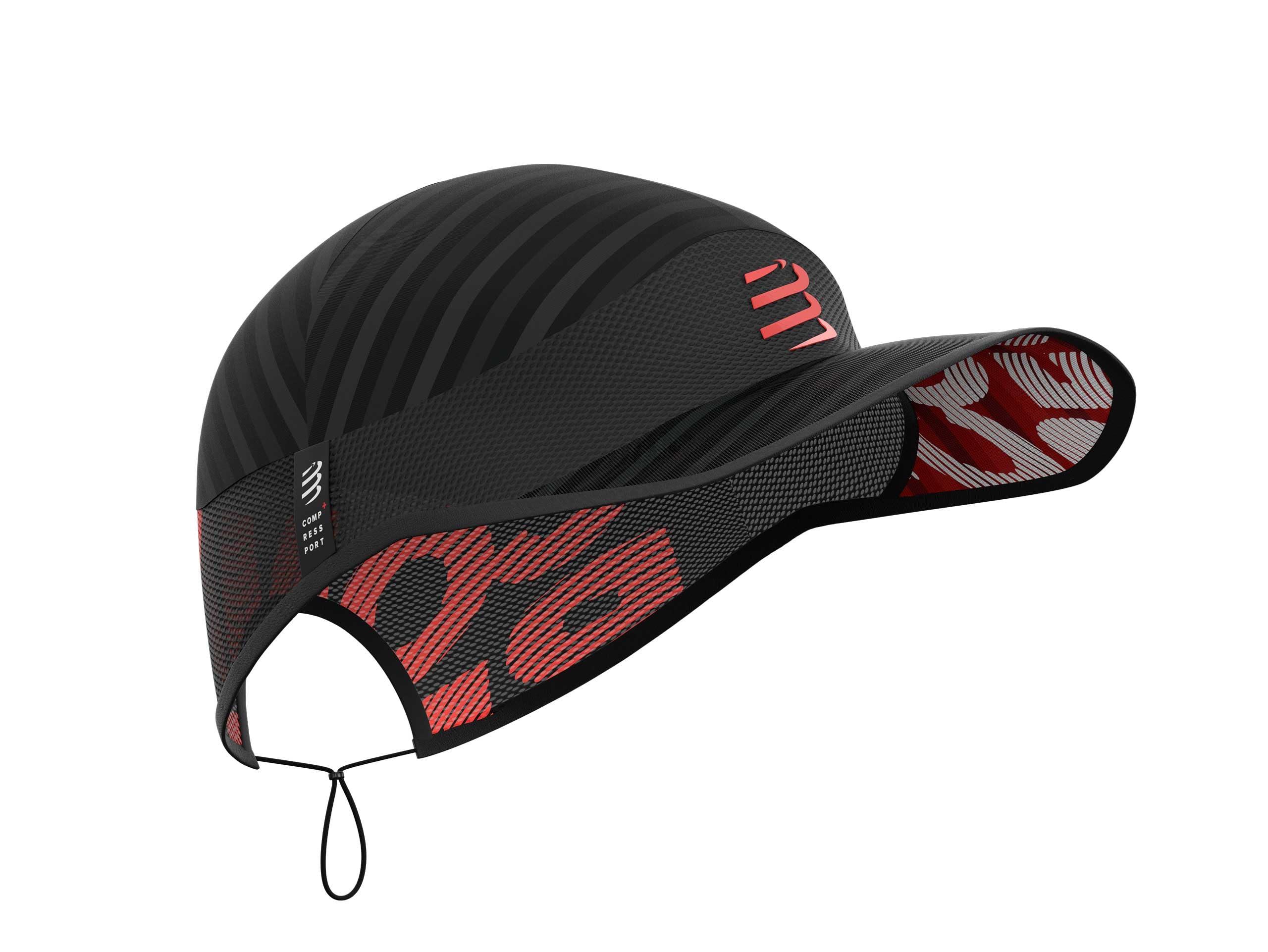 COMPRESSPORT Pro Racing Cap | Casquette de Running Ultra-légère – Respirante, séchage Rapide – Visière articulée pour Protection Solaire