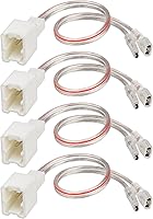 Vista 1 de RED WOLF Adaptador de arnés de cableado de altavoz para puerta de automóvil, enchufe compatible con Nissan Sentra Altima Rogue 2004-2019, Infiniti