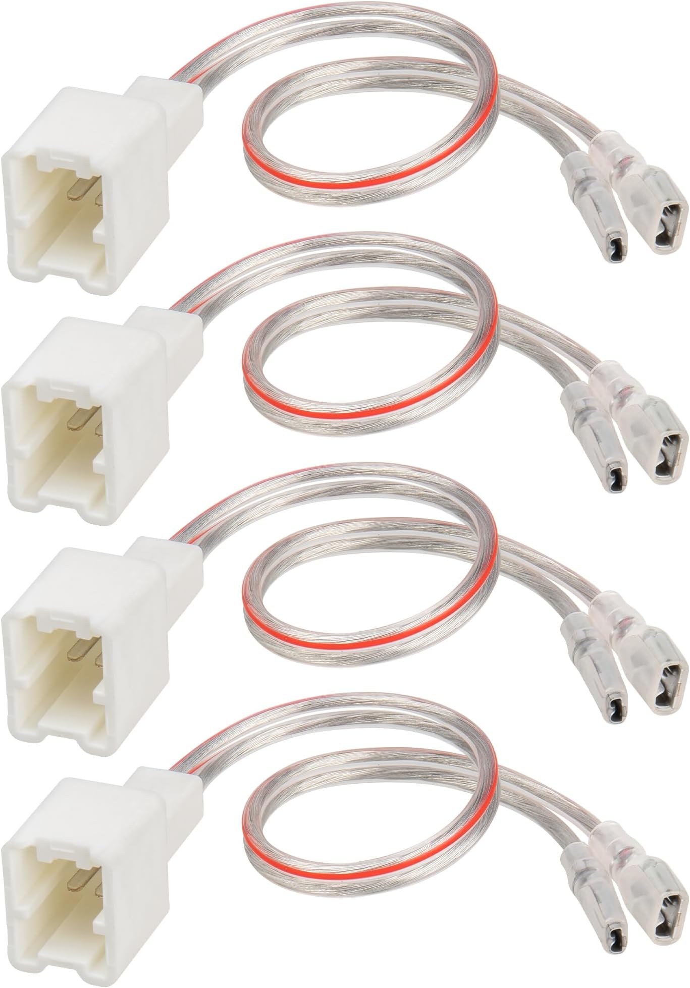 RED WOLF Car Door Speaker Wiring Harness Adapter Connector Plug Compatible with Nissan sentra Altima Rogue 2004-2019, Infiniti 2006-2018 Model 4PCS