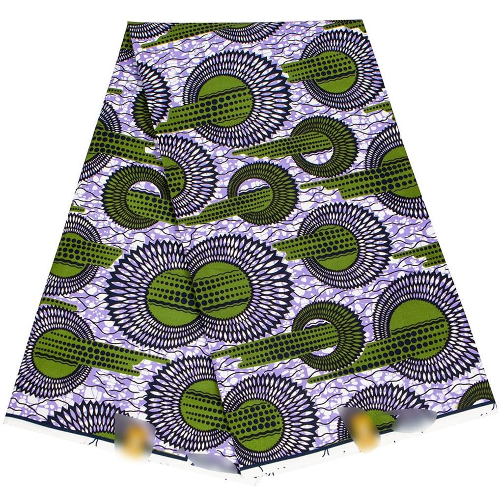 Tessuto con stampa batik in stile nazionale africano Stampe geometriche fronte-retro Tessuto africano