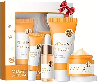Set de cuidado de la piel con vitamina C, kit...