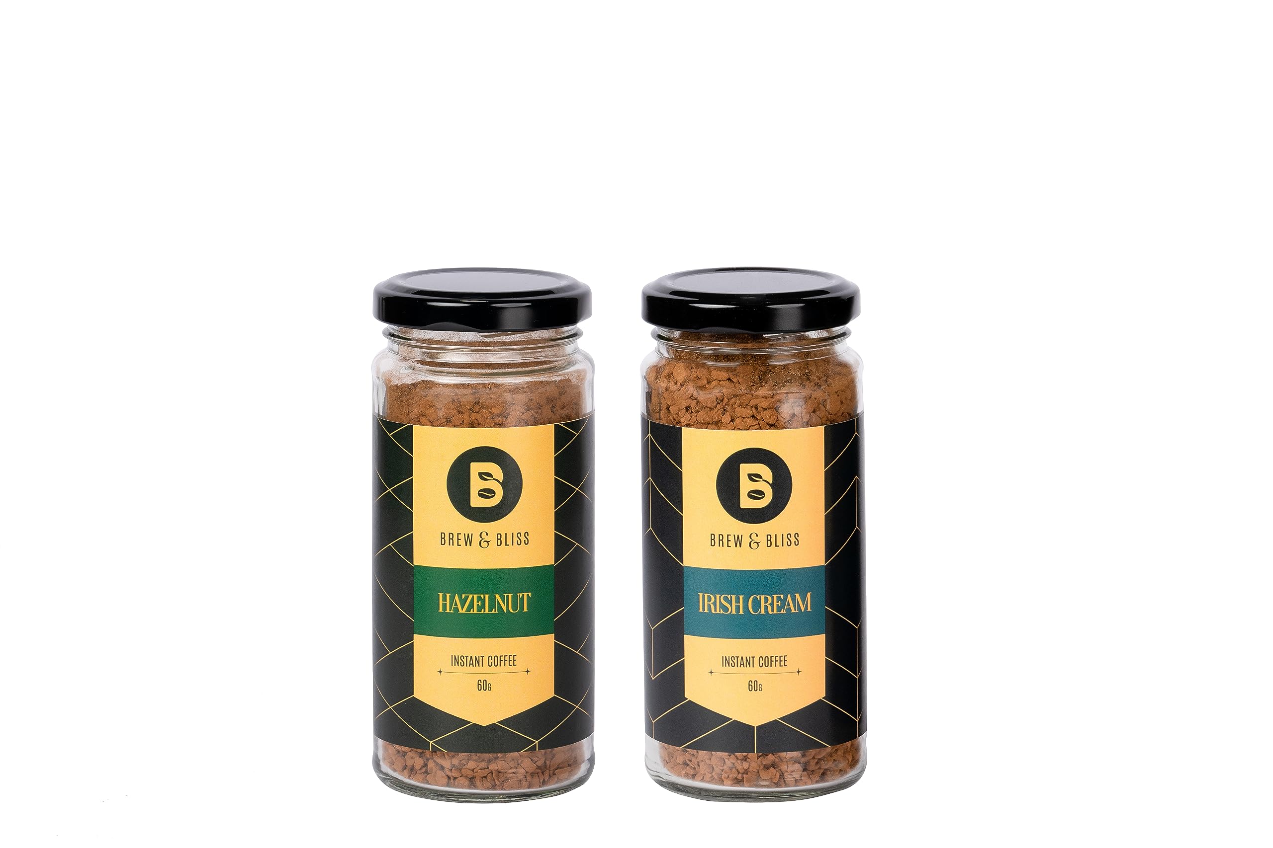 Brew & Bliss Instant Flavoured Coffee (Hazel & Irish Cream)