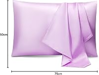 ENETIX Selyem Szatén Párnahuzat 2 db Fehér 50x75cm Hajápolás Bőrápolás 8