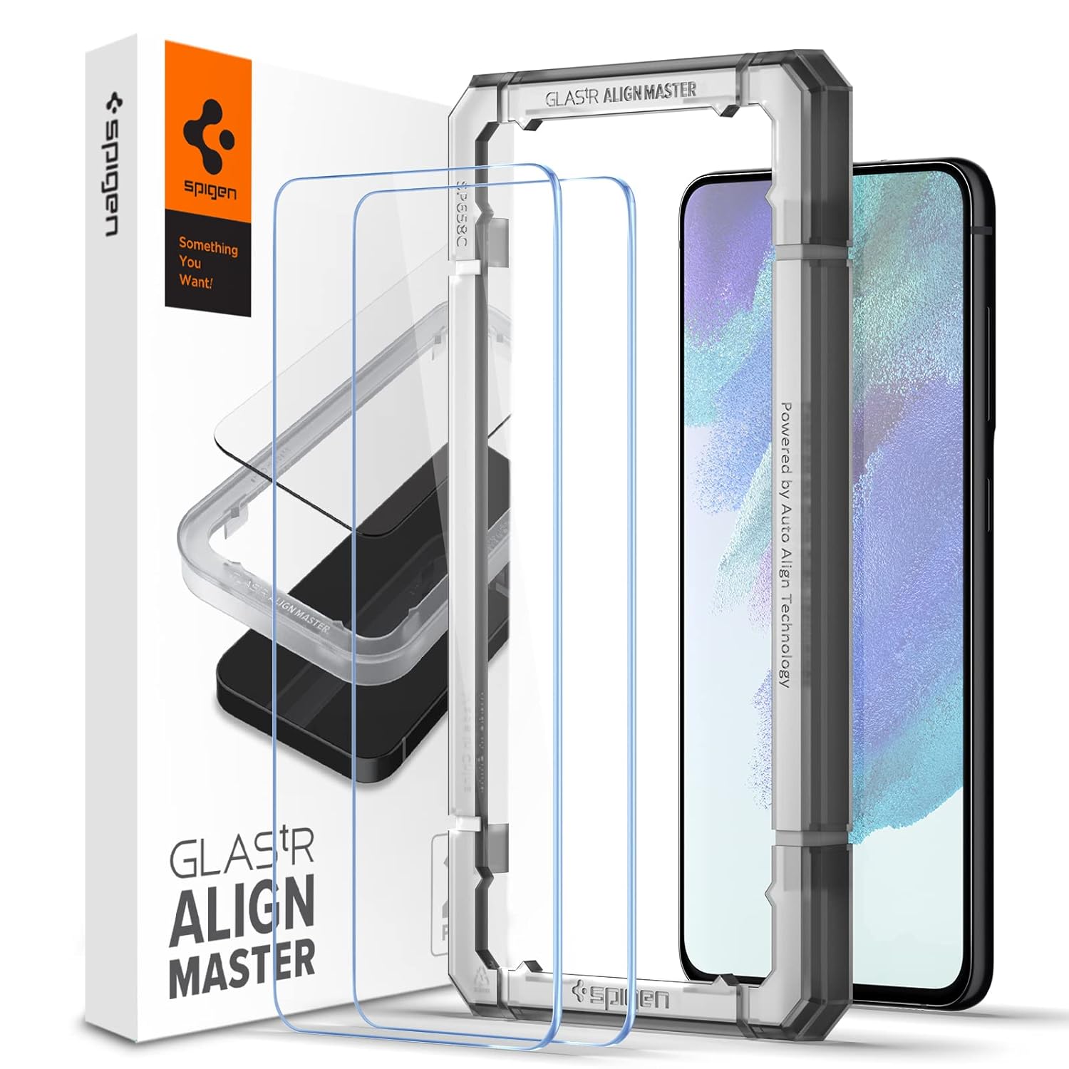 Spigen AlignMaster Tempered Glass Screen Guard Protector for Galaxy S21