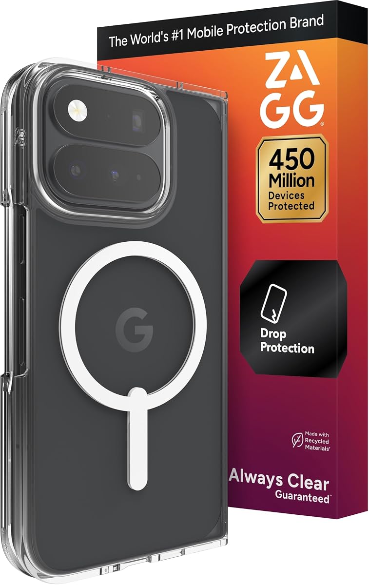 Crystal Palace Snap Lite Google Pixel 11 Pro Fold Case, Clear | Ultra-Slim Magnetic Cover, Clear Case, Reliable Drop Protection, Anti-Yellowing Technology, Wireless Charging Compatible