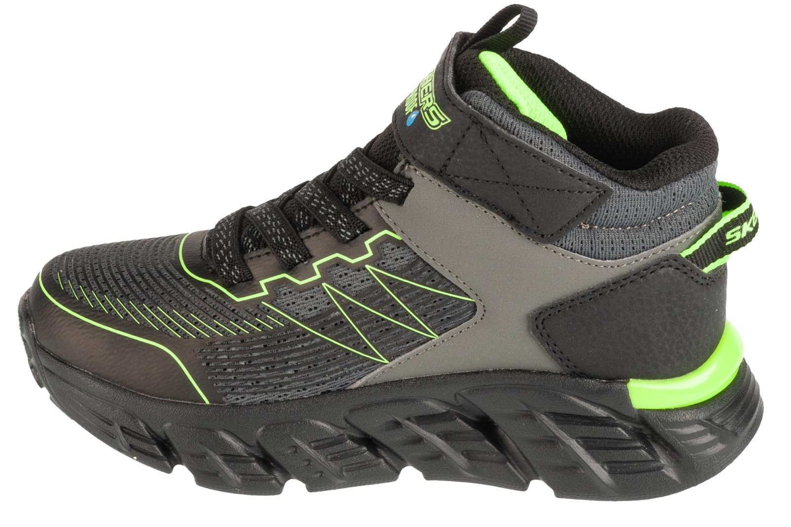 Skechers Tech-Grip - High-Surge - Charcoal/Noir/Lime Synthétique 32 EU