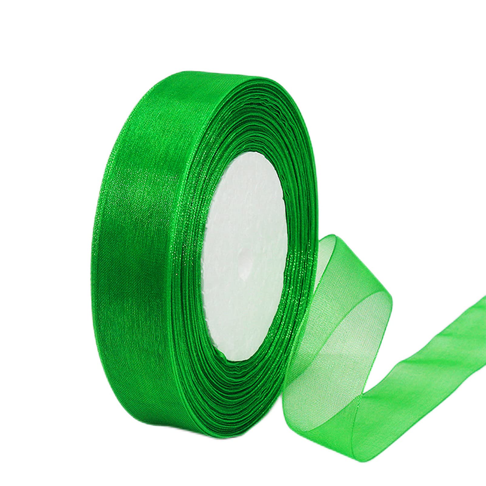 4 rotoli di nastro in organza, 45 m, nastro in chiffon, in tulle