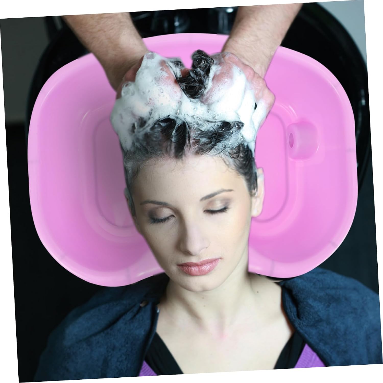 Portable Hair Washing Basin for Bedridden Adults and Seniors Ergonomic Shampoo Bowl with Neck Support for Pregnant Women Disabled and Bedside Use