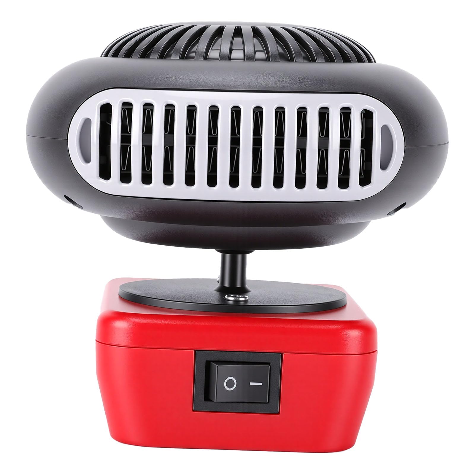 Luocute Battery Powered Heater, 200W 2 Gears 360 Degree Rotation Rechargeable Battery Powered Space Heater Cordless with 2 USB Output Ports for Camping Indoor Car Defroster