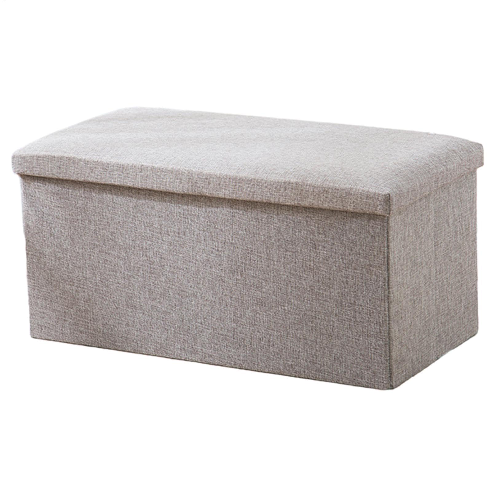 Banc ottoman de rangement moderne en tissu capitonné pour la chambre
