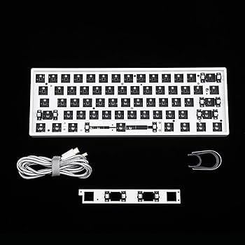 keyball61 完成品 自作キーボード 左右分割 RGB ホワイト keyball61 完成品 自作キーボード 左右分割 RGB ホワイト