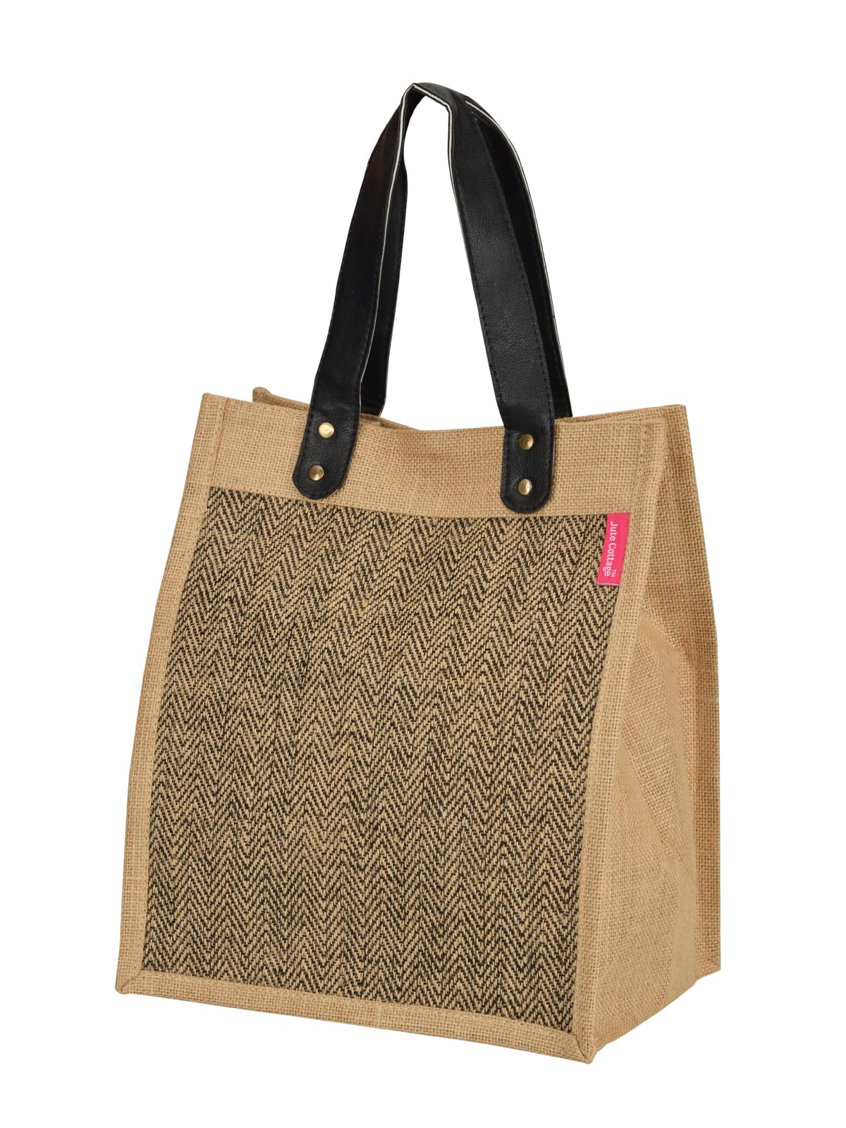 jute cottage Jute Bags for Lunch for Men | Jute Bags with Zip | Jute Tote Bag | Jute Tiffin Bags | Printed Jute Bag | Jute Carry Bag-picture-24