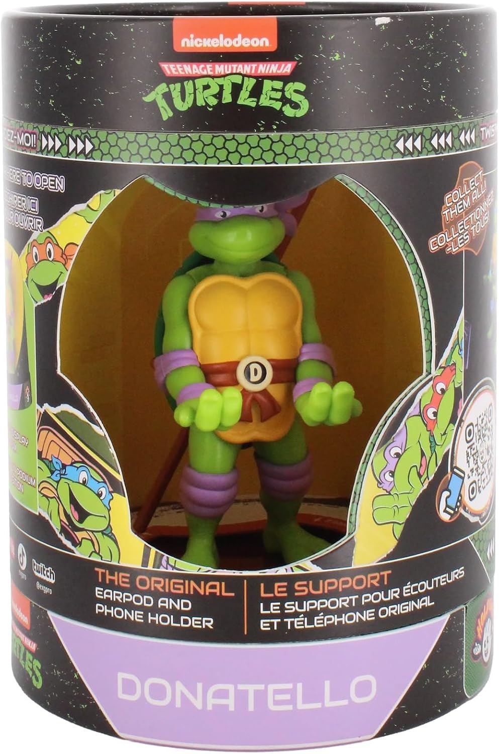 Exquisite Gaming Holdems Donatello TMNT Phone Stand Collectible Mini Cable Guy Ninja Turtle Figure