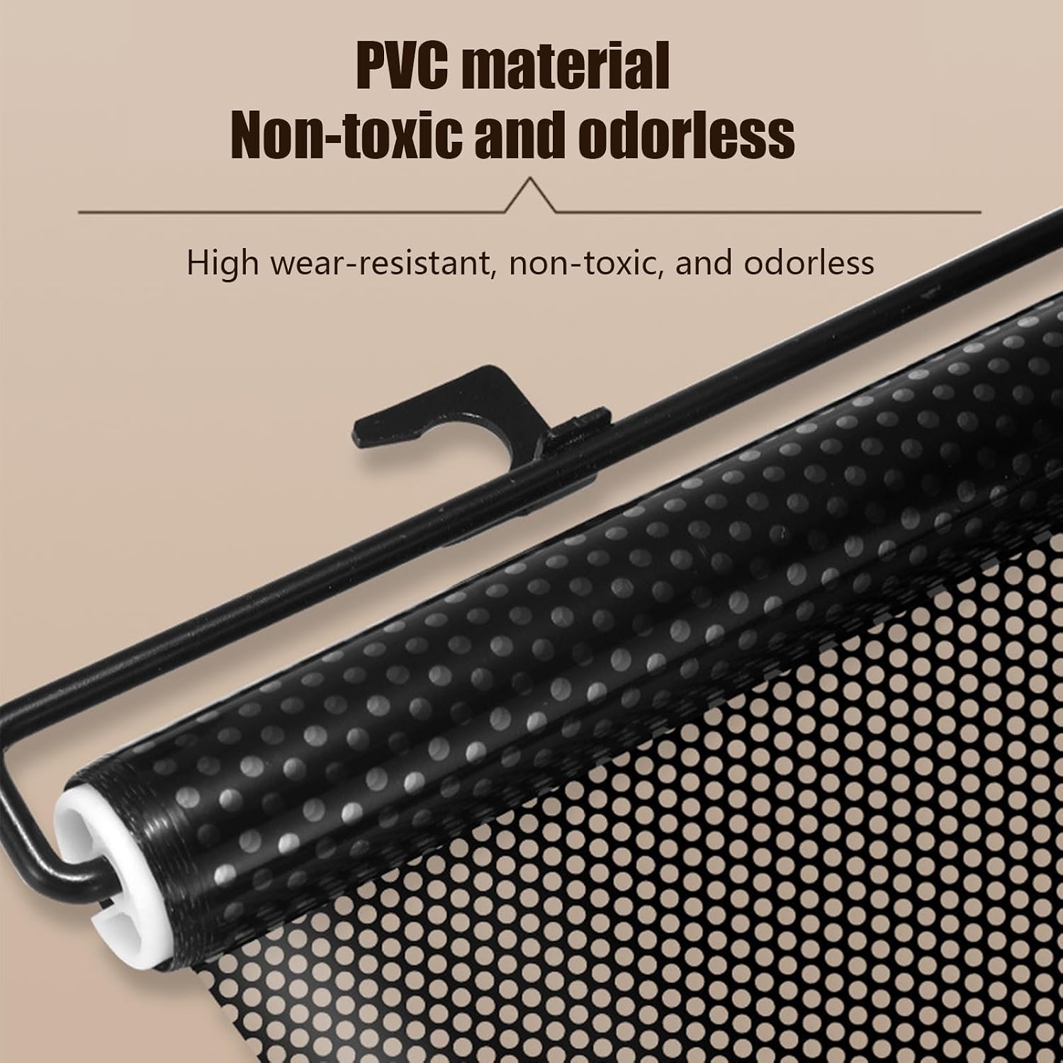 Retractable Pet Barrier, Safety Stair Gate with Adjustable 49 Inch Width for Kittens Puppies and, PVC Sturdy Indoor Gate with Easy Mount for Bathroom Hallway Porch Balcony Driveway Yard