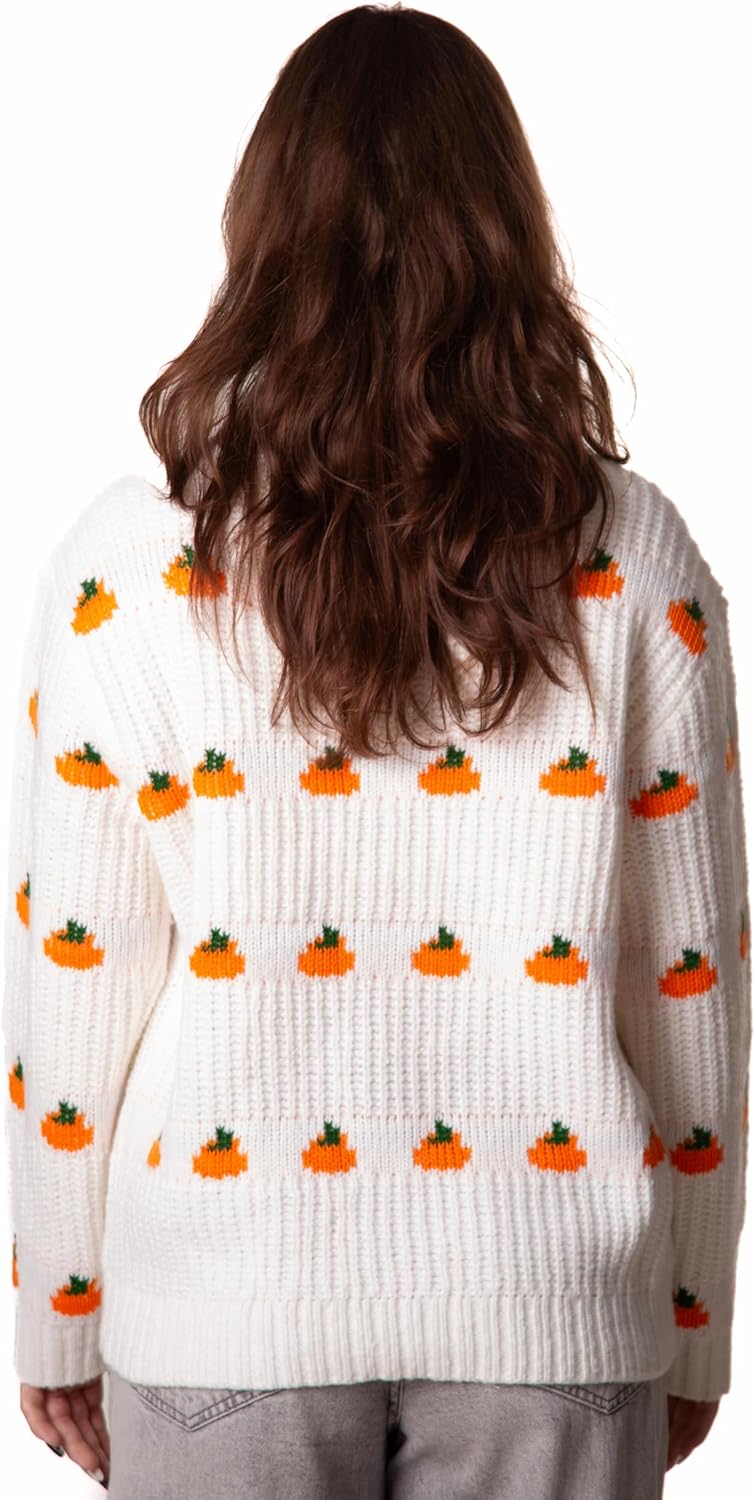 Madore Pumpkin Sweater for Womens Halloween Sweater Dall Autumn Woman Teens Women Cute Spooky Christmas Outfits - Image 4