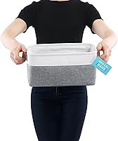 Vista 84 de OrganiHaus Narrow Storage Bins 15x06in, Small Closet Bins for Shelves, Bathroom Storage Baskets for Shelves, Narrow Baskets, Fabric Organizer with