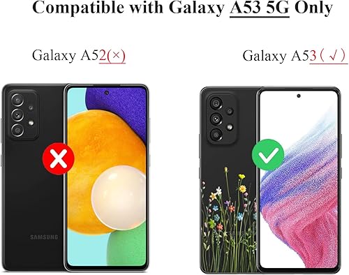 Miniatura 8 de Unov Funda compatible con Galaxy A53 5G transparente con diseño de poliuretano termoplástico suave, absorción de golpes, diseño delgado en relieve
