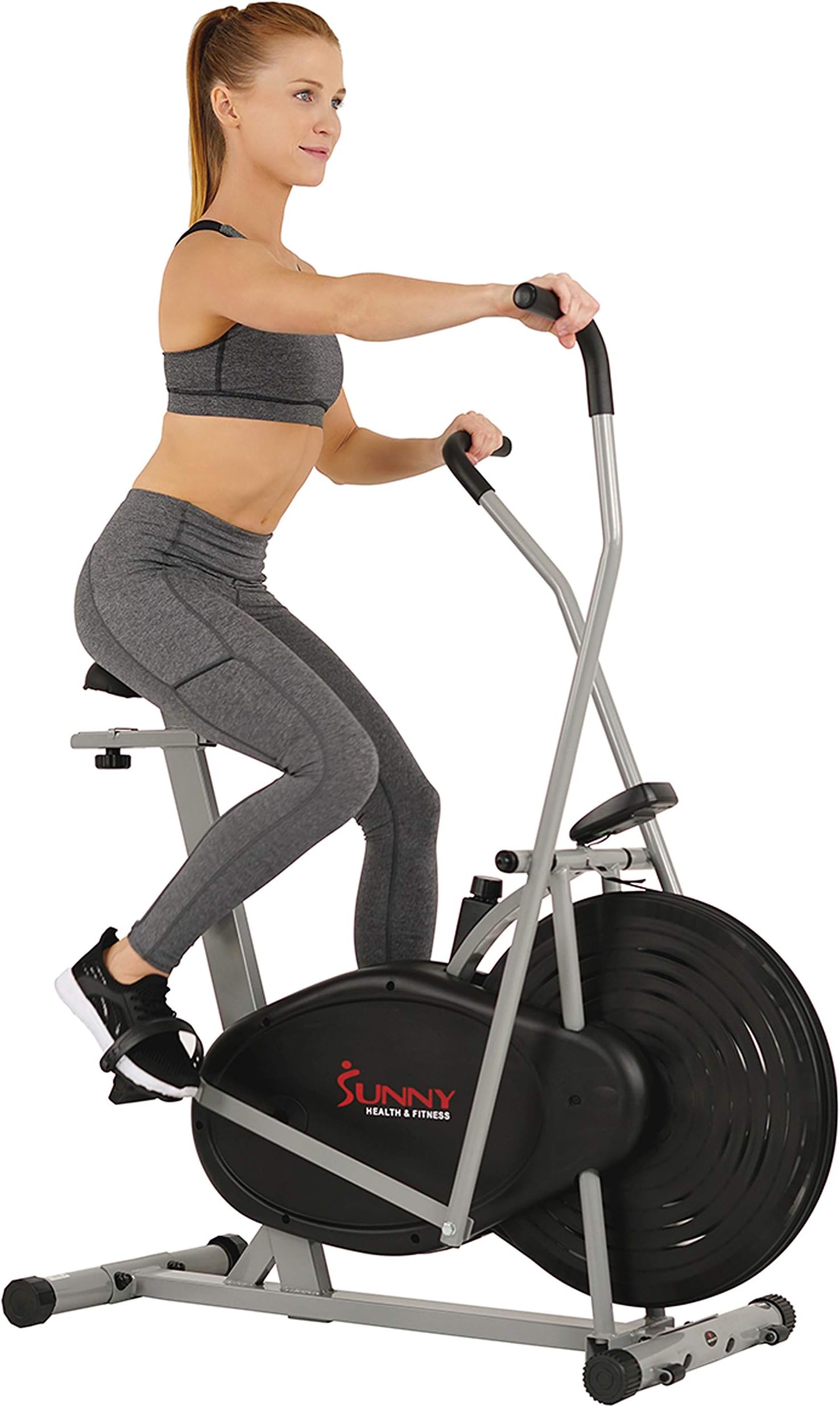 Sunny Health & Fitness Air Resistance Hybrid Bike