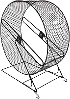 Vista 1 de TEHAUX Chinchilla Wheel Hamster Running Wheel Hedgehog - Juguete para correr con estante para hámster, rueda de ejercicio silenciosa