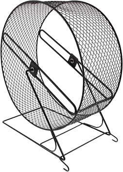 TEHAUX Chinchilla Wheel Hamster Running Wheel Hedgehog Running Toy with Rack Hamster Exercise Wheel Mute Exercise Non Slip Cage Accessories Toys Small Wheel