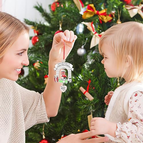 Miniatura 7 de HATNOKIL - Regalo de inauguración de la casa recuerdo de Navidad para parejas recuerdo de Navidad para decoración familiar primera Navidad en