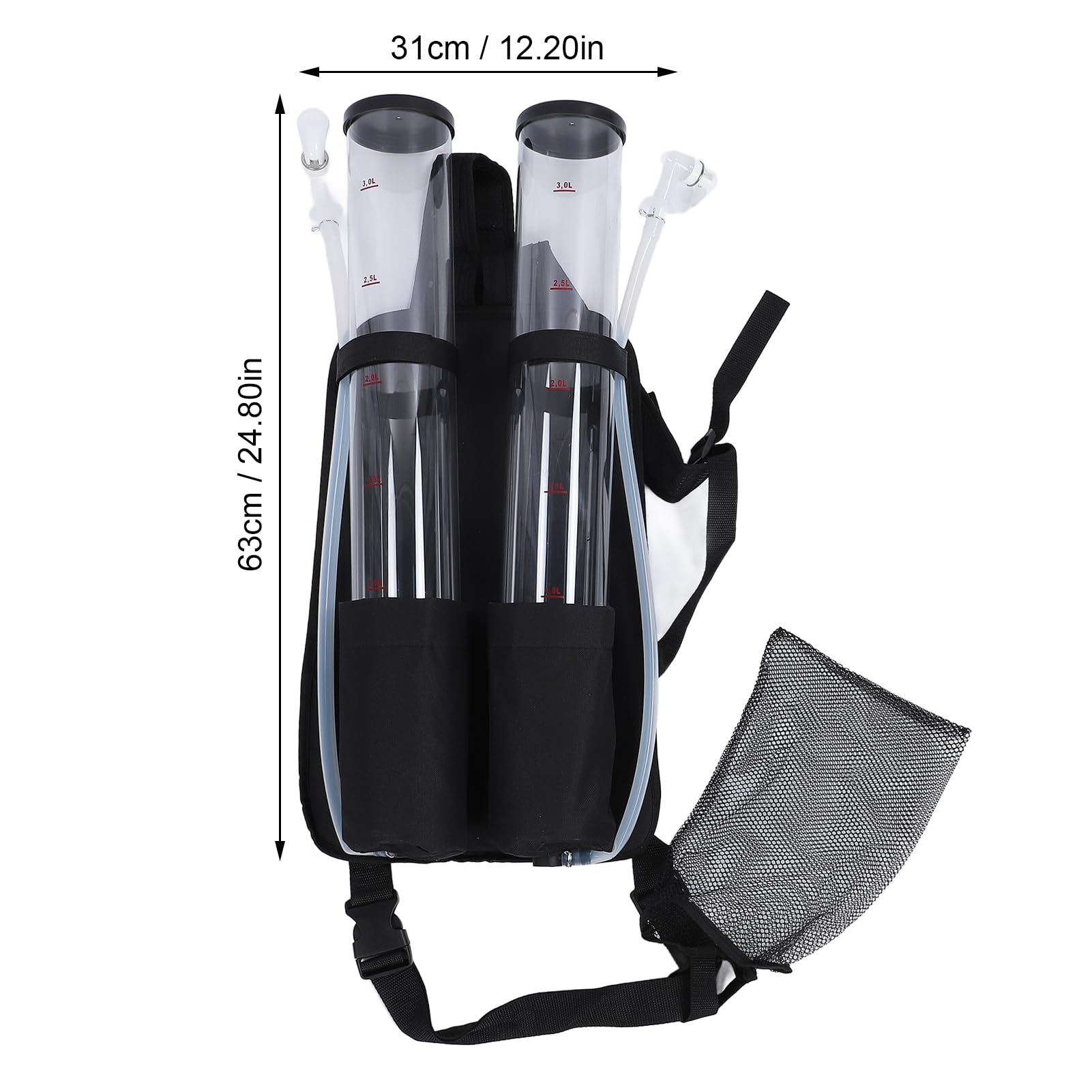 Duokon Distributore di Bevande per Zaino da 6 Litri Doppi Serbatoi da 3 Litri Distributore di Bevande Portatile per Birra e Vino con Spallacci Imbottiti per Feste Camping Bar