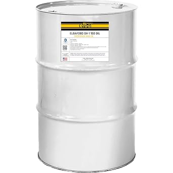 Food Grade | ISO VG 150 | Industrial EP Gear Oil | High Temperature | Fully Synthetic Blend | NSF H1 | Kosher and Halal Approved. Compare LUBRIPLATE,Petro-Canada Kluber| 55 Gallon Made in USA