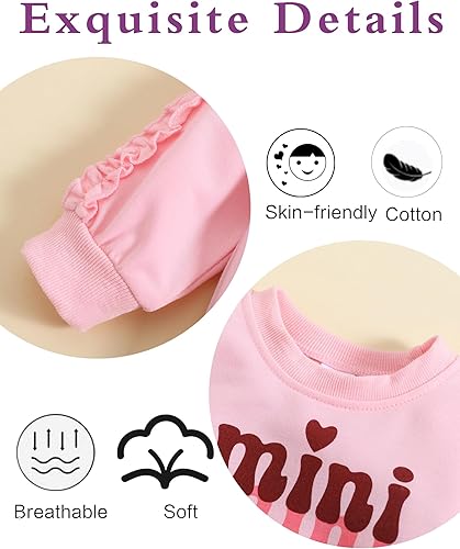 Miniatura 4 de Ropa para bebé niña, sudadera para niños, traje de otoño e invierno, ropa para niñas pequeñas, conjunto de pantalones para niña