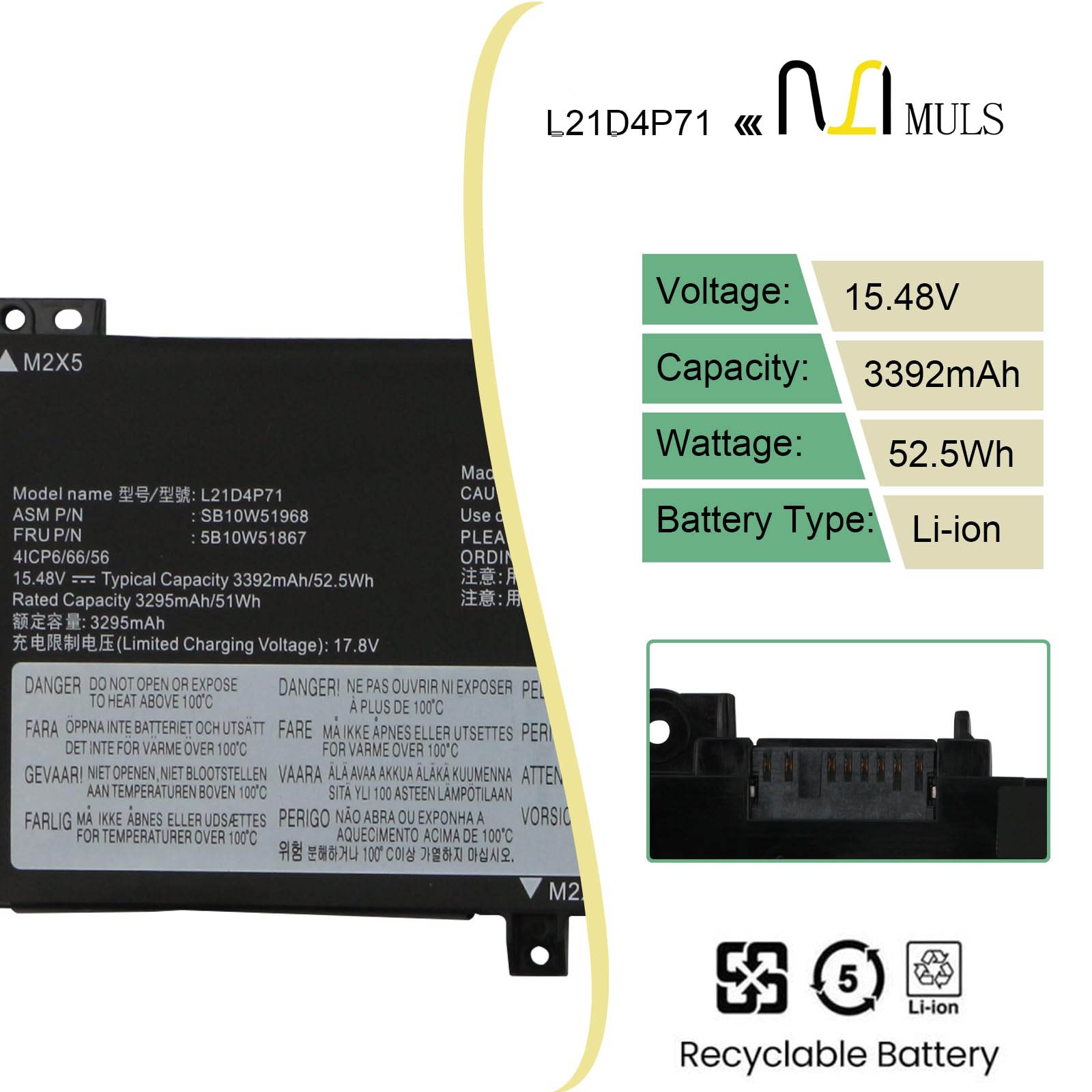 新品バッテリー交換済み！ThinkPad P14s Gen1 32GB/1TB Thinkpad t14s gen 1 11.52V 57Wh lenovo ノート PC ノートパソコン