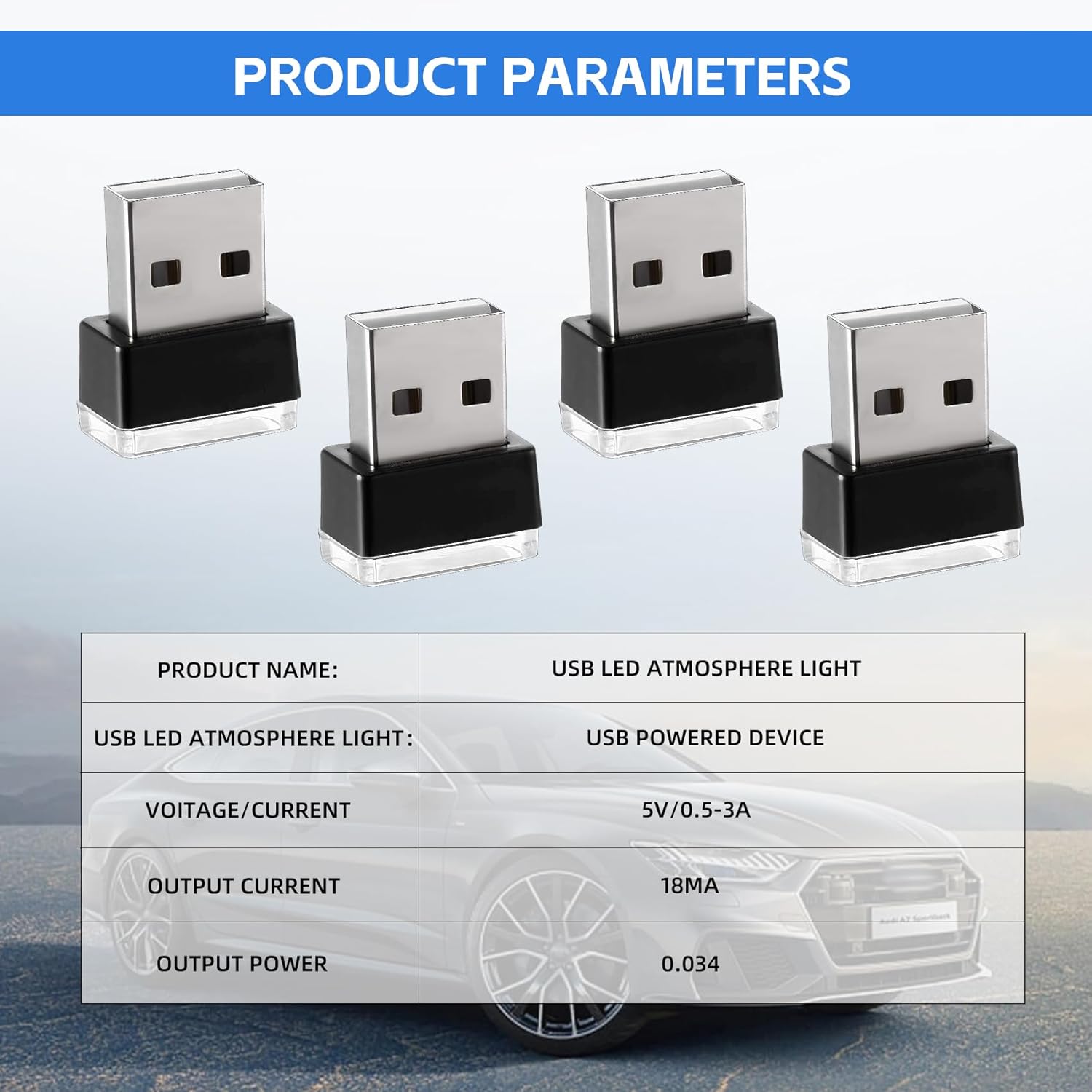 Auto HA CONDOTTO LA Barra Luminosa USB Lampada Al Neon - Foto 10