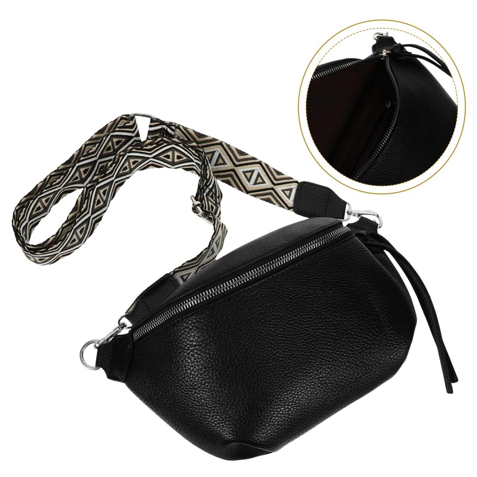 4stücke Crossbody Chest Bag Für Verstellbare Pu Umhängetasche Mit Großem Für Outdoor-aktivitäten Festivals Und Elegantem