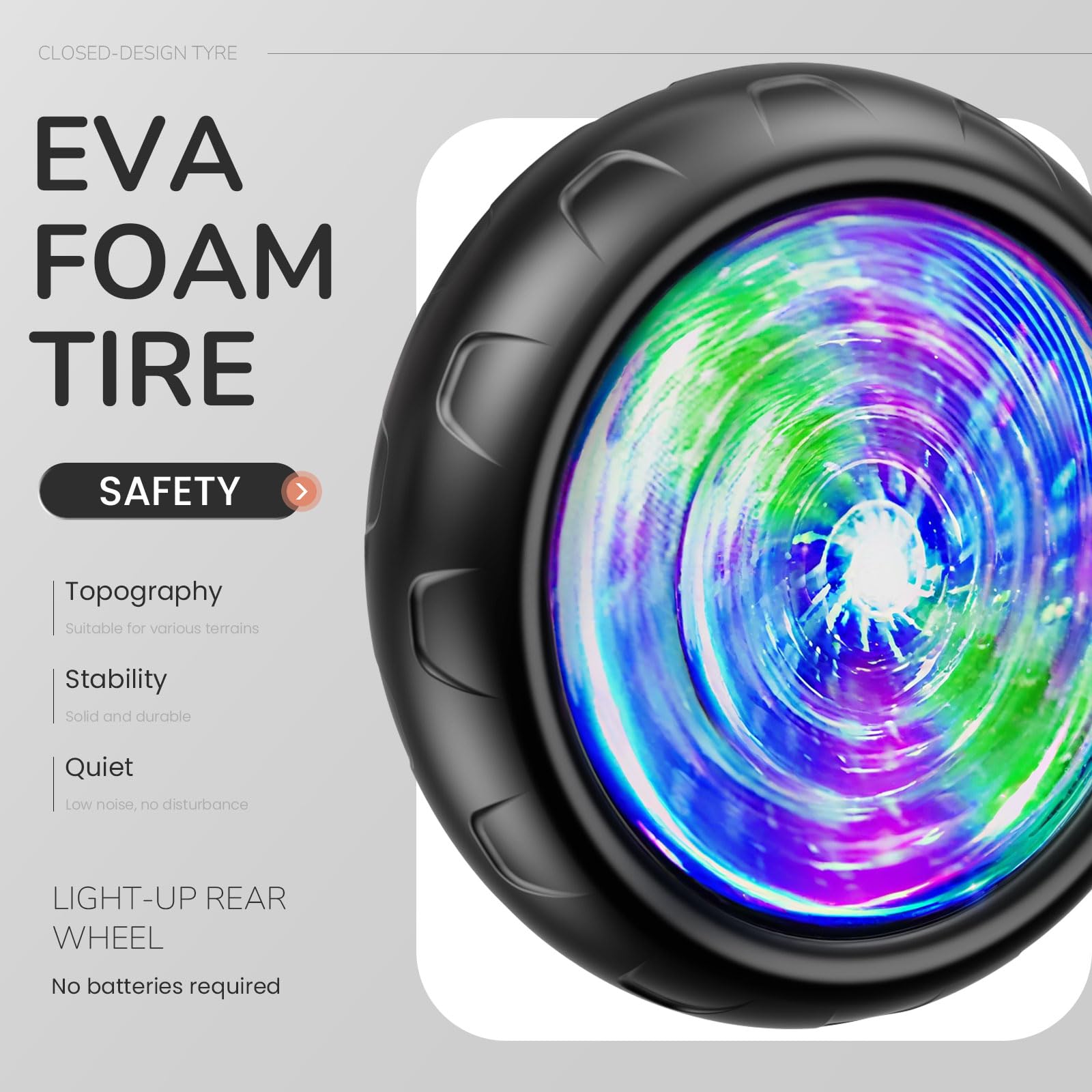 Umatoll Tricycle for Toddlers 2-5 Year Old, Ajustable Toddler Bike Outdoor Toys, Birthday Gift for Boy Age 2-4, Trike with Light up Wheels