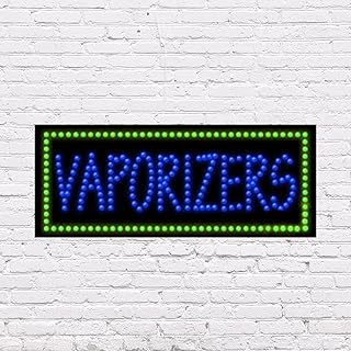 LED Vaporizers Sign for Retail Business Displays |Advertising Electronic Light Up Sign for Windows Walls |11"H x 27"W x 2"D