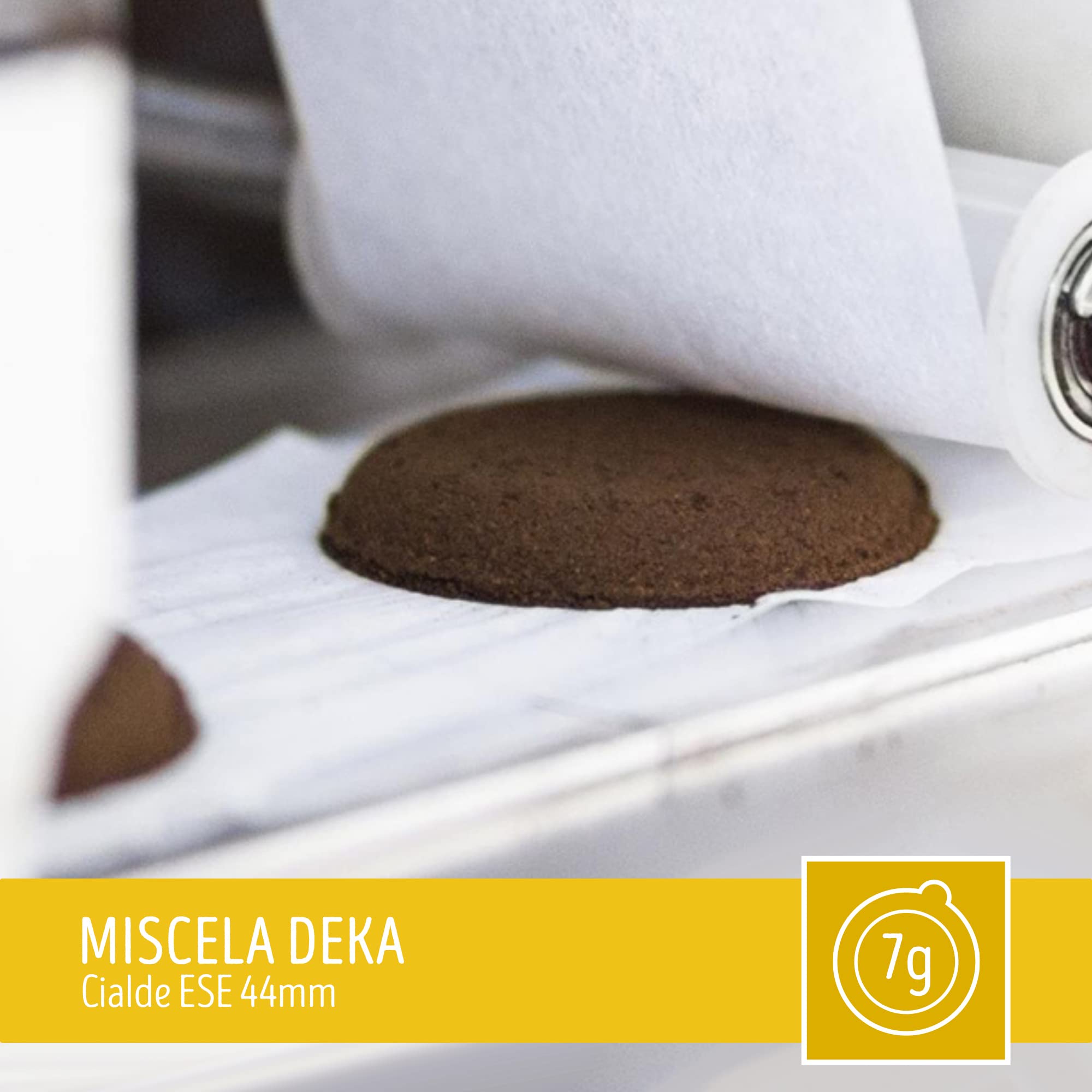 CAFFÈ TORALDO | Cialde ESE 44 | Caffè Selezionato, Tostato e Torrefatto in Italia | Eccellenza del Caffè Napoletano (900 Cialde, Miscela Dek)