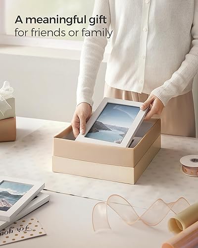 Miniatura 9 de SONGMICS Marcos de fotos, paquete de 10 marcos de fotos de collage con dos marcos de fotos de 8 x 10, cuatro de 5 x 7, cuatro de 4 x 6, juego de