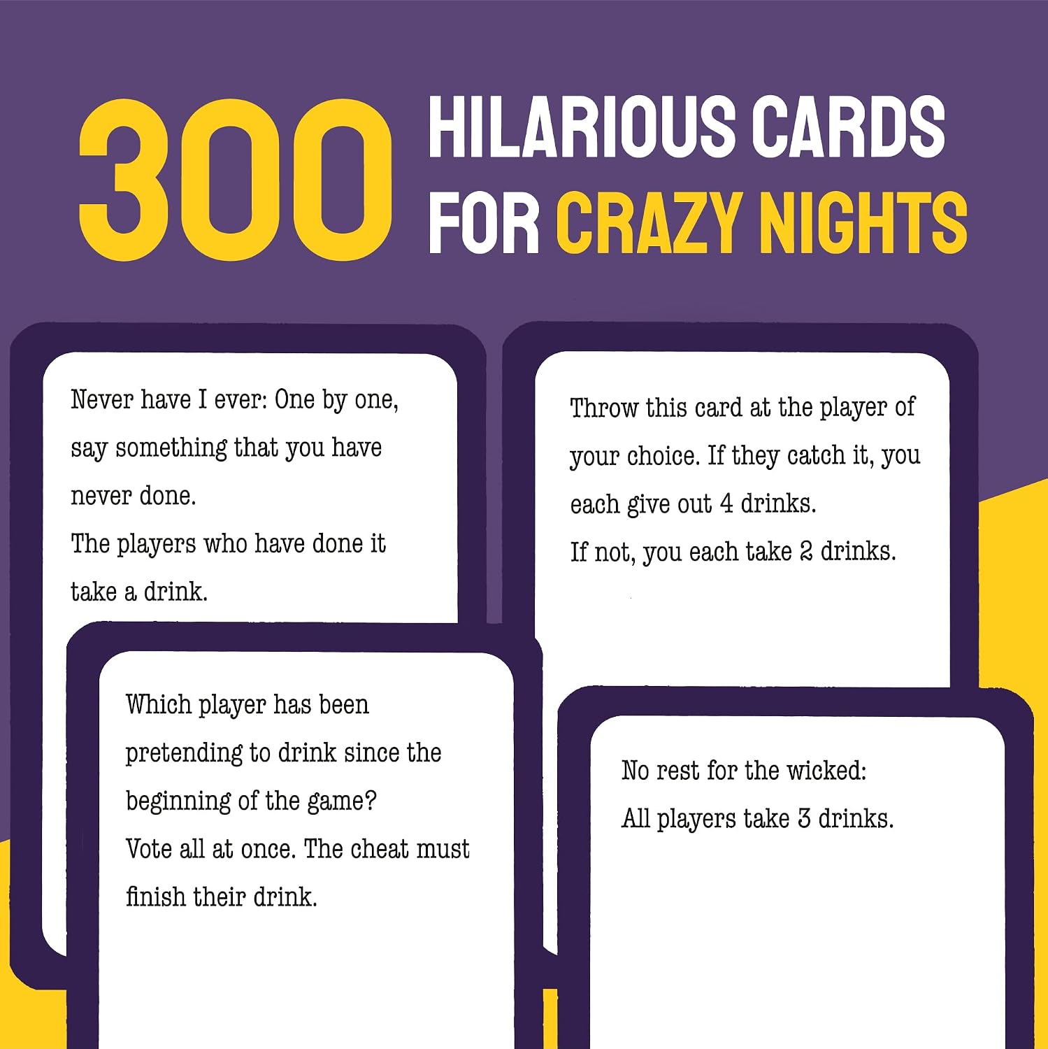 One More Drink, Drinking Games for Adults Party - Hilarious Drinking Card Games for Adults by Zenagame