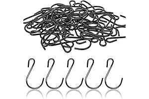 50 Pack 1.26 Inch S Rings Hooks for Versatile Hanging Needs
